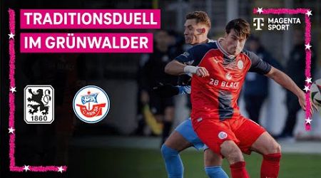 TSV 1860 München – F.C. Hansa Rostock, Highlights mit Live-Kommentar | 3. Liga | MAGENTA SPORT