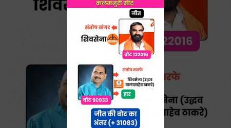 महाराष्ट्र विधानसभा 2024 में कलमनूरी सीट पर SHS की जीत #election2024 #shorts #trending