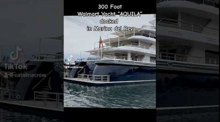 WALMART YACHT DOCKED IN MARINA DEL REY! #shorts #walmart #youtubeshorts #subscribe