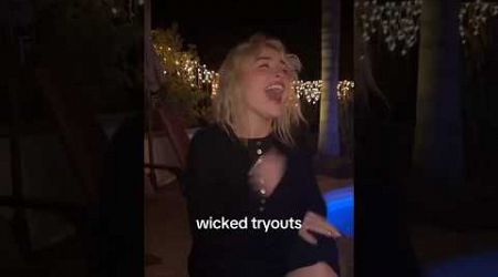 Sabrina Carpenter tried to define gravity trends on Wicked