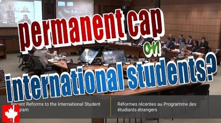 Permanent cap on international students due to a very fast drop in support of immigration?