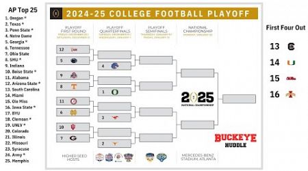 College Football Playoff Rankings LIVE: Where will the Buckeyes land after devastating loss?