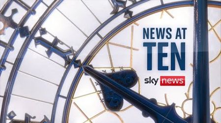 News at Ten with Anna Botting | French government collapses as PM loses no-confidence vote