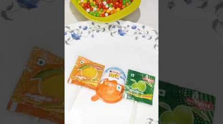 Unboxing Orange popular &amp;kachaa AAM pop with kinderjoy box #shorts #shortsfeed #viralvideo #foryou