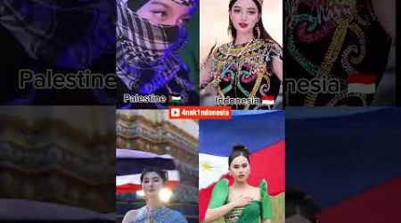 Flag trend viral on internet, tren bendera #trend #flag #palestine #indonesia #thailand #filipino