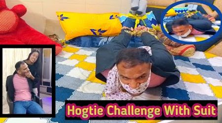 Medical Tape on mouth || Hogtie escape Challenge in Suit || 5/100 Days #abhinayan #gag