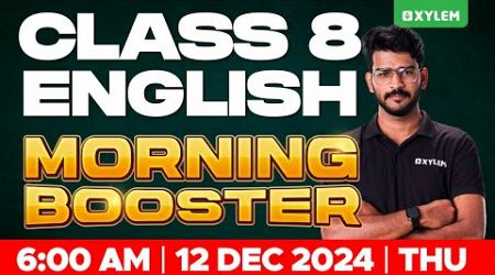 Class 8 Chistmas Exam | English - Morning Booster | Xylem Class 8