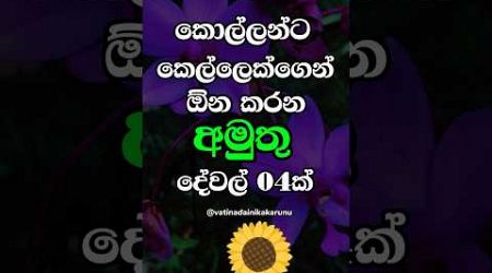 අමුතුම දේවල් ටික දැනටමත් ඔයා එයාට දීලද දන්නෑ 