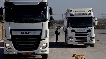 Israeli airstrikes in Gaza hit Palestinians tasked with securing aid trucks