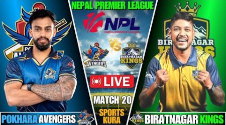 BIRATNAGAR KINGS VS POKHARA AVENGERS | NEPAL PREMIER LEAGUE 2024 | NPL | LIVE SCORE AND COMMENTARY