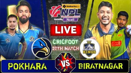 Biratnagar Kings vs Pokhara Avengers Live Score &amp; Commentary | Npl Match 20 | Nepal Premier League