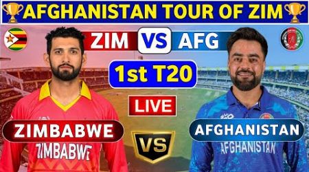 Afghanistan vs Zimbabwe, 1st T20 | AFG vs ZIM 1st T20 Match Live Score &amp; Commentary