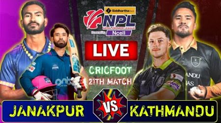 Janakpur Bolts vs Kathmandu Gurkhas Live Score &amp; Commentary | Npl Match 21 | Nepal Premier League