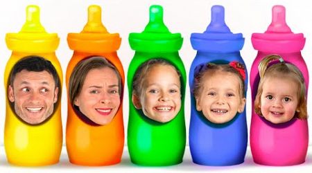 Five Little Bottles - Funny Stories for Kids