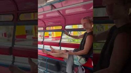 Riding a Tuk-Tuk Taxi on koh Samui #thailand #kohsamui #tuktuk #thailandtourism