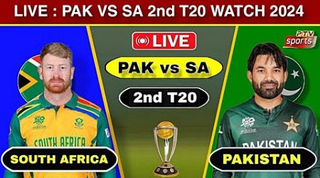 PTV SPORTS LIVE MATCH PAKISTAN VS SOUTH AFRICA 2ND T20 2024 || PAKISTAN VS SOUTH AFRICA 2ND T20 LIVE