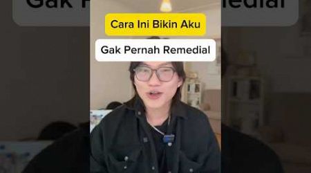 Aku gak pernah remedial di sekolah. #belajarsemenit #sekolah #education #nilaibagus