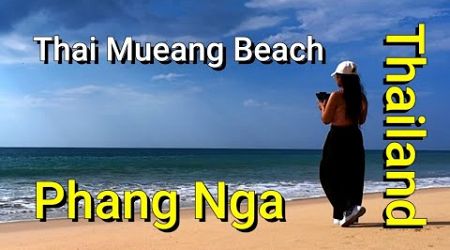 Thailand&#39;s longest beach &amp; no people! Thai Mueang Beach Phang Nga Thailand