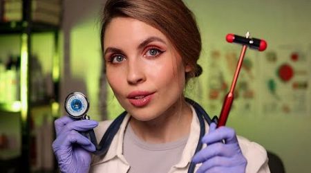 ASMR Medical Student Practices CRANIAL NERVE EXAM On You, Full Body Exam Roleplay