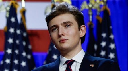 ‘What a legend’: Barron Trump ‘popular with the ladies’ at NYU