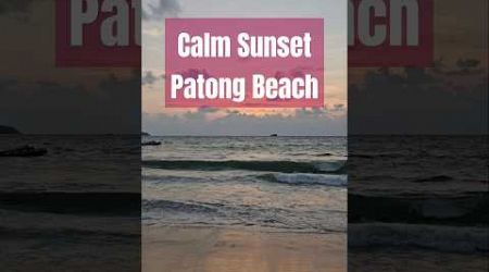 Beautiful sunset at the Patong Beach in Phuket, Thailand. Calm and relaxing #beach #phuket #thailand