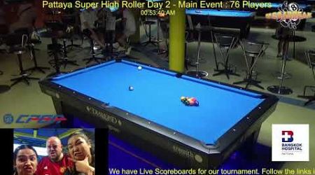 Pattaya Super High Roller Singles Competition - Day 2 - Main Event Group Stages : 14/12/24