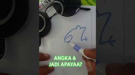 Angka 6 jadi apa yaa? #shorts #drawing #education #fyp #belajar #art #shortvideo