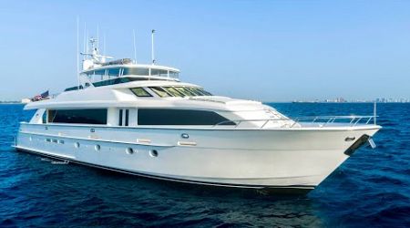 $4.5 Million Superyacht Tour : 2005 Hatteras 100 Motor Yacht