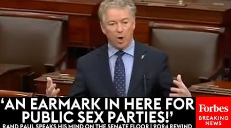 MUST WATCH: Rand Paul Calls Out Shocking Government Spending, Defends Positions On Senate Floor