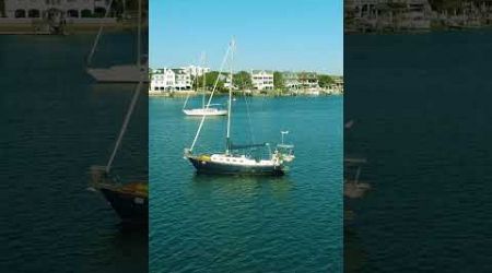 Sailboats in Banks Channel, Wrightsville Beach, NC. #sailing #drone