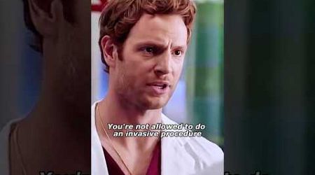 A medical student unauthorized to operate on a patient #chicagomed #tvshow #tseries