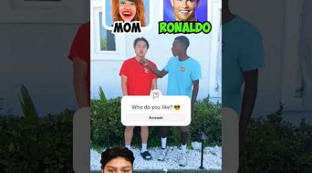 Mom or Ronaldo #shorts #trending #entertainment