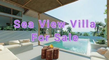 Modern 4-Bedroom Sea View Villa in Koh Samui | Luxury Living for 14M THB | Samui Realty SR0602A