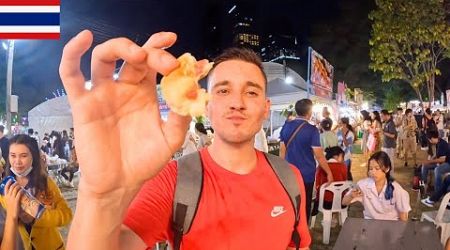 Street Food Tour At Lumphini Park in Bangkok, Thailand 