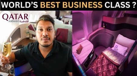 Delhi to London in World&#39;s Best Business Class || Qatar Airways Q Suite ||