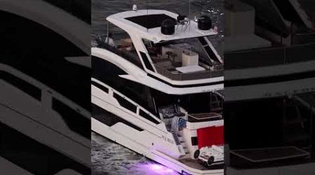 Love the lights Galeon Yacht #yachtingmiami