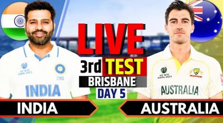 India vs Australia, 3rd Test, Day 5 | IND vs AUS Live Match Today | Live Cricket Match Today