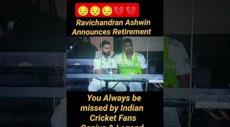 R Ashwin Announces Retirement from International cricket #shorts #rashwin #indvsaus #shortsfeed #bgt