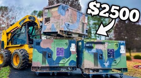 Fixing 3 Military Generators I Bought At a Government Auction