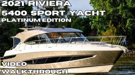 FOR SALE: 2021 Riviera 5400 Sport Yacht Platinum Edition