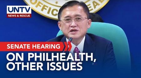 Senate hearing on health-related issues, PhilHealth fund transfer