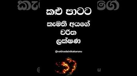 කළු පාටට කැමති නම් එසේ මෙසේ අය නෙවෙයි 