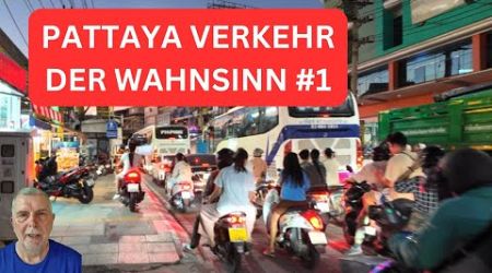 Crazy Verkehr in Pattaya am Abend 4k Teil 1 Pattayatai South Pattaya Road