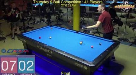 Thursday 9 Ball Competition : 19/12/24