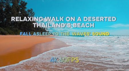 Khao Yak’s Deserted Beach: A Hidden Escape in Khao Lampi National Park | Ocean Sounds | 4K 60FPS HDR