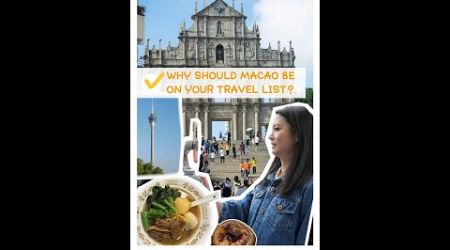 Vlog | Why should Macao be on your travel list?