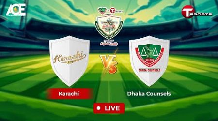 Live | Karachi vs Dhaka Counsels | Match 2 | T Sports