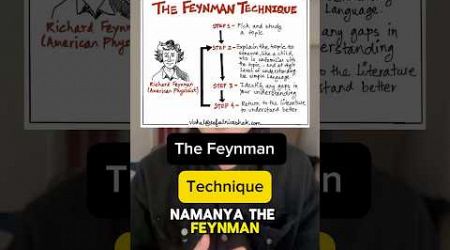 Feynman Technique. #itb #belajarsemenit #education #belajar