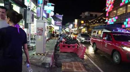 CHAWENG ROAD KOH SAMUI Thailand AT NIGHT