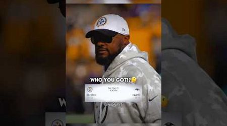 Steelers. Ravens. Best Rivalry In The NFL. Who YOU GOT!?